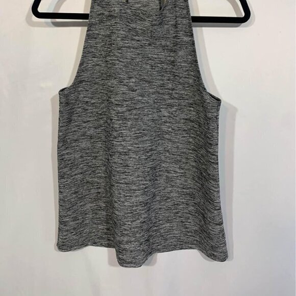 ABERCROMBIE & Fitch high neck workout tank top. Size small. Gray/black - Picture 2 of 7